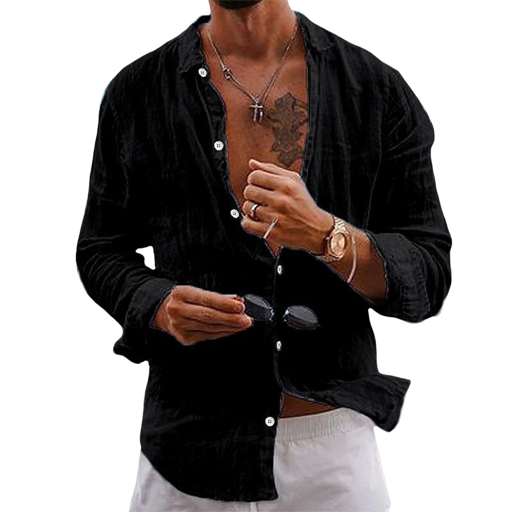 Anderson Linen Shirt, Buy One Get One Free for $32 (Limited Time Offer).